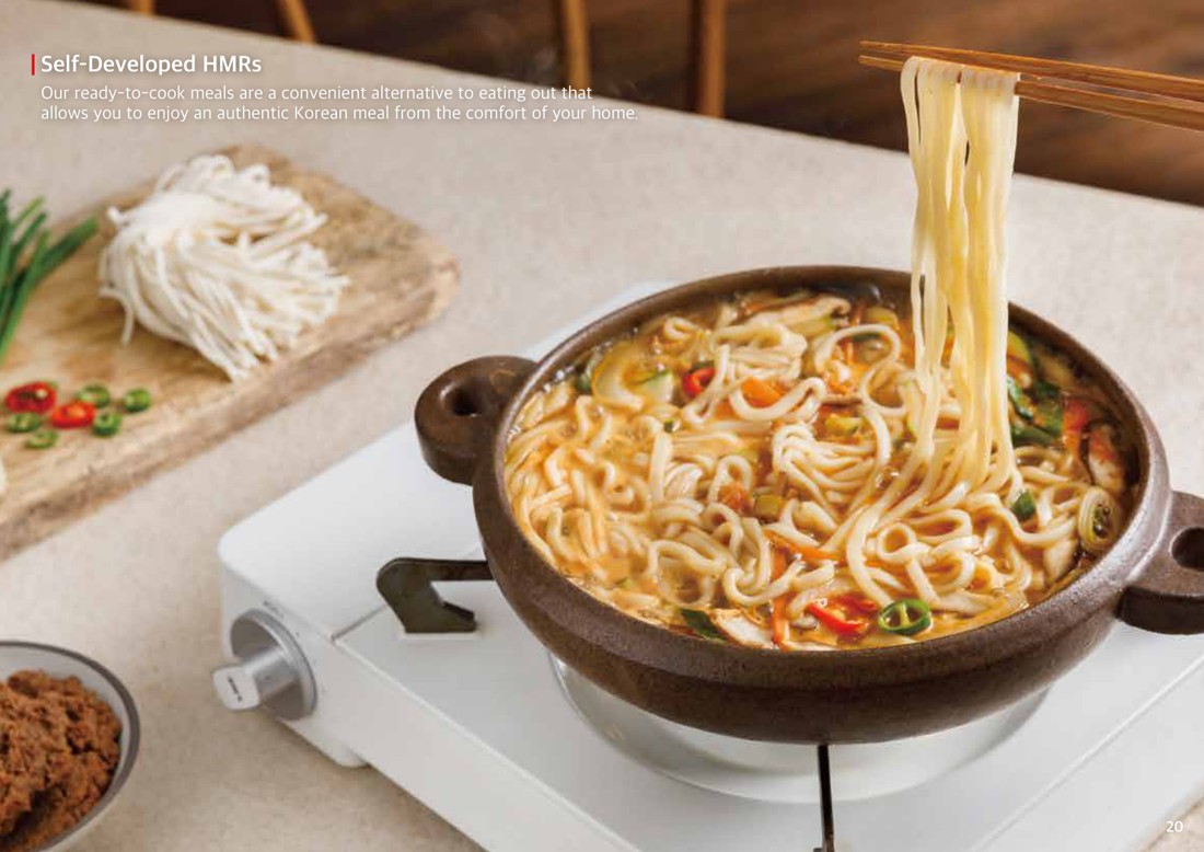Korean noodles served in a bowl, from the Food and Beverage catalogue